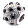 Perle de verre Femme Viceroy VMM0238-15 Noir Argenté (1 cm)