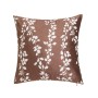 Coussin RISE Marron Imprimé Velours 45 x 10 x 45 cm