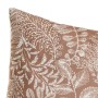 Coussin EDÉN Blanc Beige Imprimé Velours 45 x 8 x 45 cm