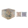 Pouf DKD Home Decor Multicouleur Jute (40 x 40 x 40 cm) (2 pcs)
