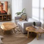 Table Basse Naturel 70 x 70 x 45 cm