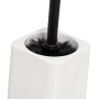 Brosse de salle de wc Blanc Céramique 10 x 10 x 33 cm