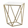 Petite Table d'Appoint Blanc Bronze 46 x 46 x 56 cm