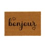 Paillasson BONJOUR Marron Noir PVC Fibres de coco 60 x 40 x 1,5 cm