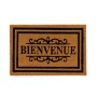 Felpudo BIENVENUE Marrón Negro PVC Fibra de coco 60 x 40 x 1,5 cm