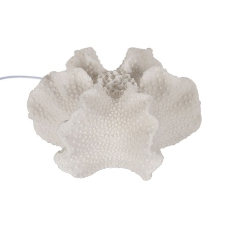 Lámpara de mesa Blanco Resina Piedra Arena 31,8 x 28 x 16,5 cm