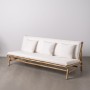 Canapé de jardin Naturel 200 x 86 x 81 cm