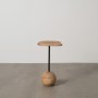 Table d'appoint Noir Naturel 35 x 35 x 60 cm