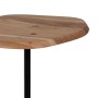 Table d'appoint Noir Naturel 35 x 35 x 65 cm