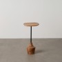 Table d'appoint Noir Naturel 35 x 35 x 65 cm