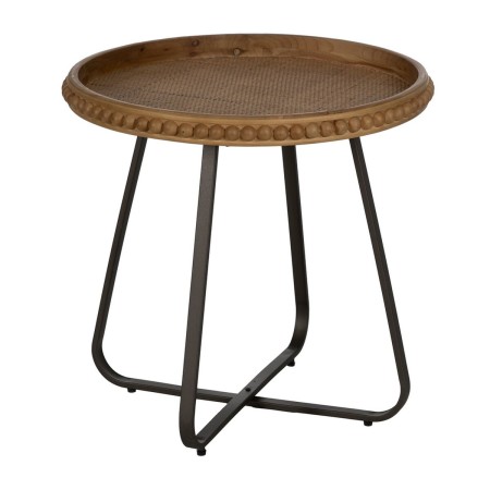 Table d'appoint Noir Naturel 62 x 62 x 61,5 cm