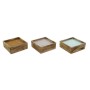 Bougie DKD Home Decor Citronnelle (20 x 20 x 7.5 cm) (3 pcs)