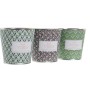 Ensemble de Bougies DKD Home Decor Lush Vibes (3 pcs) (8 x 8 x 7,5 cm)