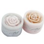 Bougie DKD Home Decor Fleur Shabby Chic (7.5 x 7.5 x 5 cm) (2 pcs)