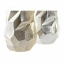 Vase DKD Home Decor Doré Abstrait Champagne Argenté Aluminium Moderne (14 x 14 x 31 cm) (2 Unités)