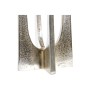 Pot à Bougie DKD Home Decor Champagne Doré Aluminium (12 x 12 x 31 cm) (2 Unités)