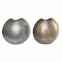 Vase DKD Home Decor Argenté Doré Aluminium (36 x 14 x 33 cm) (2 Unités)