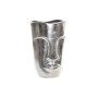 Vase DKD Home Decor Visage Argenté Aluminium Moderne (18 x 14 x 26 cm)