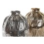 Vase DKD Home Decor Argenté Doré Aluminium Moderne (2 Unités) (20 x 20 x 26 cm)