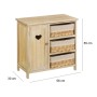 Cajonera COUNTRY Natural 56 x 30 x 55 cm