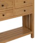 Console Naturel 130 x 35 x 85 cm