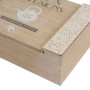 Boîte pour infusions Blanc Naturel Bois MDF 24 x 16 x 7,5 cm