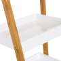 Etagère de salle de bains Blanc Naturel 35 x 34 x 98 cm