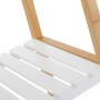 Etagère de salle de bains Blanc Naturel 35 x 35 x 138 cm