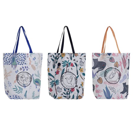 Sac à Achats DKD Home Decor Multicouleur (43 x 15 x 66 cm) (3 Unités)