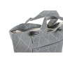 Sac glacière goûter DKD Home Decor Gris Blanc (35 x 14 x 20 cm) (2 Unités)