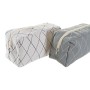 Trousse de toilette DKD Home Decor Gris Blanc (2 Unités) (30 x 10 x 15 cm)