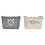 Trousse de toilette DKD Home Decor Gris Blanc Marin (33 x 8 x 20 cm) (2 Unités)