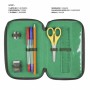 Trousse Scolaire avec Accessoires Jurassic Park Multicouleur Vert foncé
