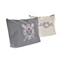 Trousse de toilette DKD Home Decor Gris Blanc Marin (33 x 8 x 20 cm) (2 Unités)