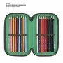 Trousse Scolaire avec Accessoires Jurassic Park Multicouleur Vert foncé