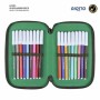 Trousse Scolaire avec Accessoires Jurassic Park Multicouleur Vert foncé