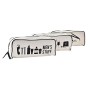 Trousse de toilette DKD Home Decor Canvas Noir Blanc (30 x 12 x 12 cm) (3 Unités)