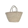 Sac de plage DKD Home Decor Naturel Polyester Blanc (56 x 27 x 30 cm)