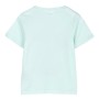 Camiseta de Manga Corta Infantil Stitch Turquesa