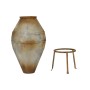Jarrón Home ESPRIT Beige Metal 49 X 49 X 93 cm