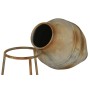 Jarrón Home ESPRIT Beige Metal 49 X 49 X 93 cm