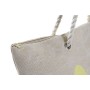 Sac de plage DKD Home Decor Naturel Polyester Menthe Jaune (52 x 14 x 38 cm) (2 Unités)