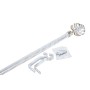 Tringle à Rideau DKD Home Decor Extensible Doré Métal Blanc Tropical Feuille d'une plante (120 x 16 x 16 cm)