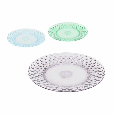 Assiette plate La Mediterránea Multicouleur Plastique 24 Unités