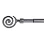 Tringle à Rideau DKD Home Decor Extensible Métal Gris foncé Spirales (120 x 16 x 16 cm)