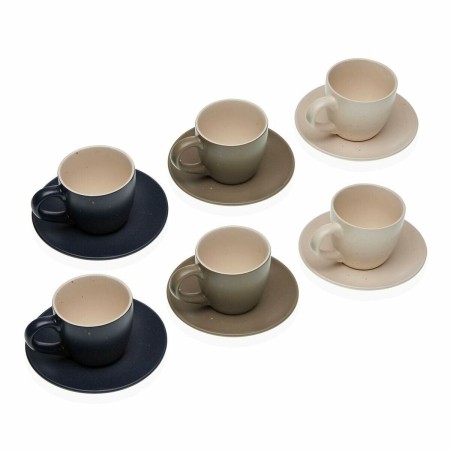 Juego de 6 Tazas con Plato Versa Tashi Gres