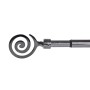 Tringle à Rideau DKD Home Decor Extensible Métal Gris foncé Spirales (160 x 16 x 16 cm)
