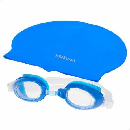 Gorro y Gafas de Natación AquaSport Rosa Plástico 12 Unidades