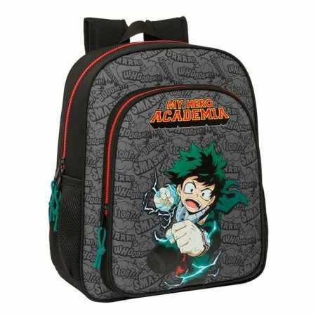 Mochila Escolar My Hero Academia Negro 32 X 38 X 12 cm