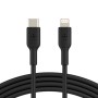 Câble USB-C vers Lightning Belkin CAA003BT1MBK Noir 1 m